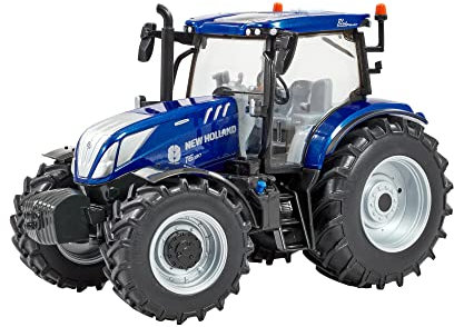 New Holland T6.180 Blue Power Tractor Toy, Farm Toys for Children Age 3+, Suitable for Collectors & Children