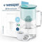 Wessper Jarra Filtradora de Agua de Vidrio 2.5 L | Reemplazo para Aquaphor Standard, Brita Classic, Dafi Classic | 1 Filtro de Agua AquaClassic + 5 Filtros ActiveDisc | Menta