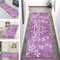 Teppich Läufer Lang Flur Küche rutschfest Teppichmatten Küchenläufer Modern waschbar Flurteppich 90X120CM Rosa 3D Teppichläufer Küchenteppich Meterware Esszimmer Schlafzimmer Wohnzimmer Matten
