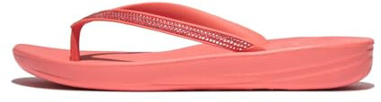 Fitflop Women's IQUSHION Sparkle Flip-Flop, Rosy Coral, 6.5 UK