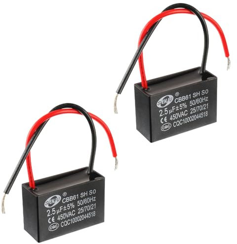 SIGANDG CBB61 2.5uF 450V AC 50/60 Hz Klimaanlage Lüfter Motor Laufkondensator (2er Pack)