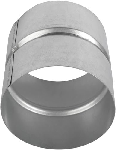 ø80 mm Prolunga di sfiato per connettore condotto di sfiato in metallo, raccordo per tubo in metallo zincato, accoppiatore di sfiato per essiccatore, giunto per tubo in carburo