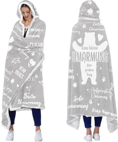 Beste Freundin Geschenke, Decke mit Ärmeln(185 x 120 cm) | Geburtstagsgeschenk für Freundin, Geschenke zu Geburtstag und Weihnachten für Freundin Frauen Schwester