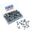 Chiodi zincati, 13 mm, in feltro, per tetto capannone, 200 g, resistenti chiodi in feltro per fissare il tetto del capanno in una pratica custodia di plastica