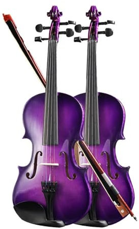 Geige Lila Violine Anfänger und Erwachsene Prüfung Violinpraxis (Color : 4/4)