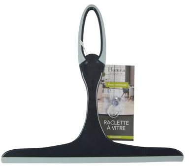 Homea, Raclette Cuarto de Baño con Ventosa 24,5 Cm Antracita