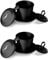 Birdee Phin Kaffeefilter-Set, 2 Stück, 170 ml, Aluminium, schwarz, vietnamesische Kaffeemaschine
