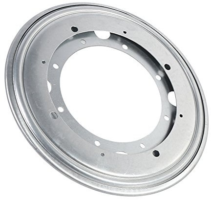 LiebeWH Lazy Susan Drehtischlager, Drehbare Drehplatte, 360 Grad Drehbare Drehplatte für Küche und Schrank (Edelstahl 3)