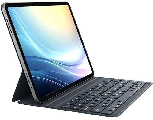 CHESONA Clavier iPad 11/10 EME Generation (11 Pouce, A16 2025/10,9 Pounce,2022), Ultra-Léger, Portable, Etui Clavier Magnétique avec Angle Réglable, Français AZERTY, Gris