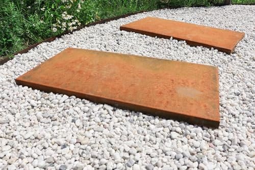 Wovar Cortenstahl Trittplatte 40 x 80 cm - Pro Stück