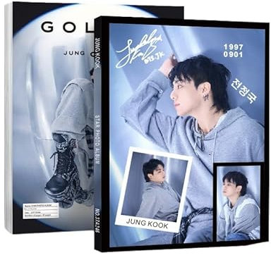 BTS JUNGKOOK Fotoalbum Fotokarten-Album Tian Junguo Poster Magazin Poster Stern umgebende Fotoalbum (37A246-JK)