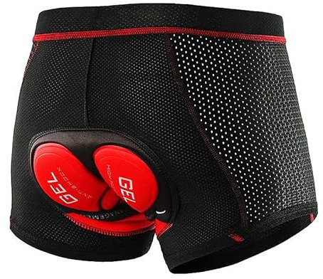 Towintec Short de Cyclisme pour Homme Caleçon avec élastique 9D Gel Rembourré Séchage Rapid Respirant Cuissard sous-vêtement de Vélo é Coussinet de Siège Résistant aux Chocs Pantalon VTT Cycliste