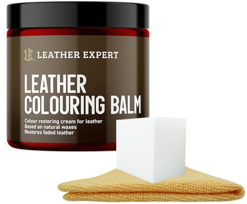 Leder Reparatur Set 250ml – Lederfarbe Rot - Lederpflege Auto - Ledersofa Pflegemittel - für Naturleder, Verblasstes und Leicht Abgenutztes - ausreichend für 2-Sitzer-Sofa und 2 Sessel
