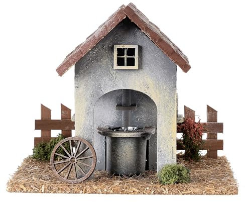 Waschbecken mit Brunnen Krippe Pumpe, 8 cm