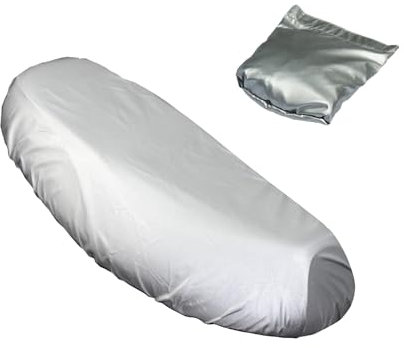 Bvxchg Motorradsitz Abdeckung Oxford Stoff Universal wasserdicht Sitzabdeckungen Kissen Motorradsitz Abdeckung für die meisten Motorrad-Roller Abdeckungen (Silber)