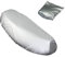 Bvxchg Motorradsitz Abdeckung Oxford Stoff Universal wasserdicht Sitzabdeckungen Kissen Motorradsitz Abdeckung für die meisten Motorrad-Roller Abdeckungen (Silber)