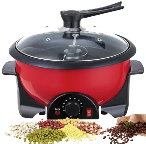 Tostadora De Café Eléctrica - Tostadora De Café Doméstica De 750 G con Temperatura Ajustable, Máquina Tostadora Enfriadora De Granos De Café para Uso Doméstico En Cafeterías Red