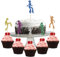 70er Disco Tanzen Cupcake Topper, 24 Stück Disco Tortendeko, Disco Cupcake für Disco Ball Musik Theme Party, Geburtstagsfeier Hochzeitsfeier, Dekorationen