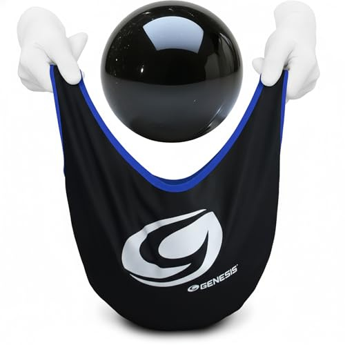 Genérico U Turn Sport Tasche für Bowling/See Saw Kugeln, Reinigung, Schutz, Aufbewahrung (hochwertige Mikrofaser) Zubehör für Bowling (schwarz/blau)
