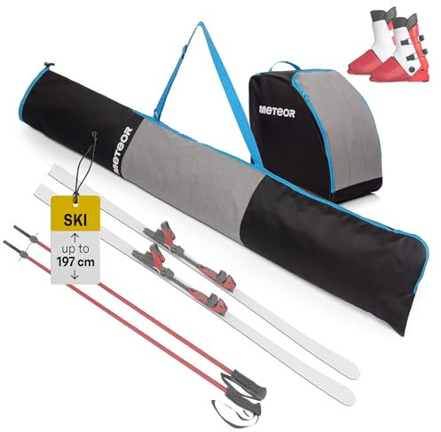 meteor Borsa Scarpe e Sci - Set - Sacca Scarponi Skate Pattini - Custodia Ski - Bag Casco Occhiali Guanti