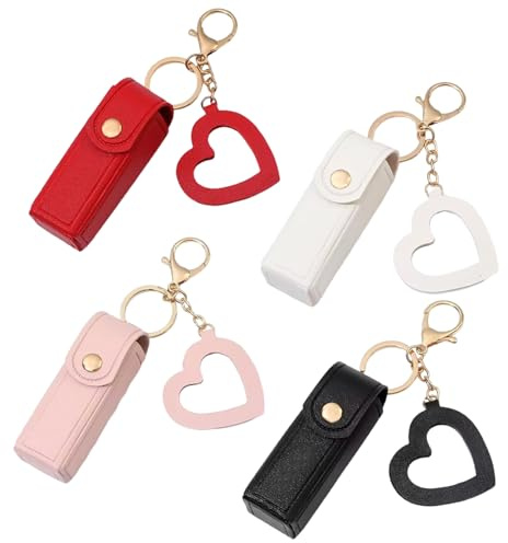 4 Pieces Lipstick Bag, Mini Storage Bag, Portable Lipstick Bag, Fashionable And Simple Lipstick Bag, Lipstick Bag With Mirror