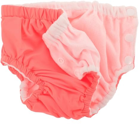 Pañal de Baño Reutilizable para Bebés Talla Única Poliéster Naranja | Pañales para Nadar, Bañador Infantil para Piscina y Clases de Natación, Decoracion Verano