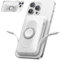 Mag-safe Power Bank 20000mAh, 22.5W PD Wireless Power Bank Fast Charging, Portable Charger with Built in USB-C/IOS cable, Magnetic Battery Pack with Stand for iPhone 16/15/14/13/12 Pro Max White