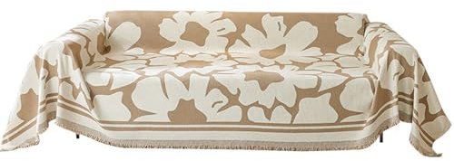 Vynetra Modische Sofadecke mit Blumenmuster, staubdicht, Kissen für Schlafzimmer, Wohnzimmer, Heimdekoration