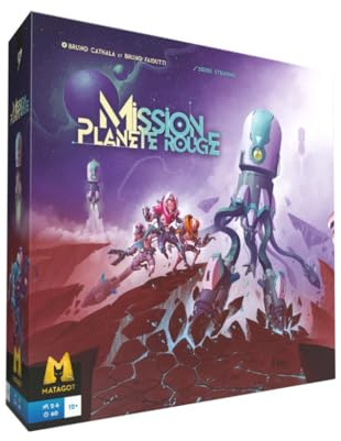 Matagot Mission Planet Rouge – Gesellschaftsspiel – für 2 bis 6 Spieler – ab 12 Jahren