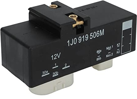 TOPINCN Relé de Control del Ventilador del Radiador, Interruptor de Refrigeración Eficiente para A3, Apto para 12V 4 Pines 6 Pines OE 1J0919506M