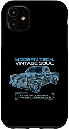 Modern Tech Vintage Soul LS Swapped Squarebody Case for iPhone 11