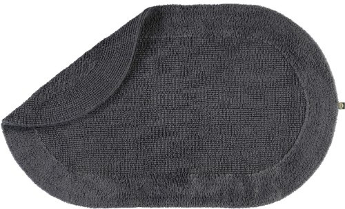 RHOMTUFT Badteppich oval Exquisit Zinn - 02 70x130 cm