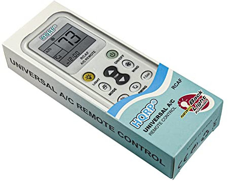 HQRP Universal A/C Remote Control for Fujitsu DeLonghi Whirlpool Diy Daikin Toshiba Gree Samsung LG Sanyo Amcor and others Air Conditioners