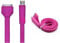 TECHGEAR EXTRA LONG Strong Flat Noodle USB Data Sync & Charging Cable for iPhone 2G 3G 3GS 4 4S (2M 6.5 FEET, PURPLE)