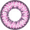 Matlens - Pro Trend Farbige Kontaktlinsen ohne Stärke rosa pink Super Nudy 14.2mm circle lens PC-237 2 Linsen 1 Kontaktlinsenbehälter 1 Pflegemittel 50ml