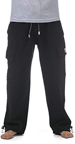 Pro Club Men's Heavyweight Fleece Cargo Pants, X-Large, Black