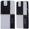 numia HTC One Mini 2 Hülle, Handyhülle Handy Schutzhülle [Handytasche mit Standfunktion und Kartenfach] Pu Leder Tasche fürHTC One Mini 2 Case Cover [Weiss-Schwarz]