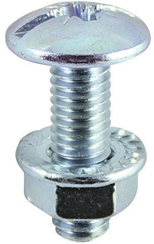 TIMco CTB625 BZP Cable Tray Bolt and Flange Nut M6 x 25 - Zinc (Box of 200)