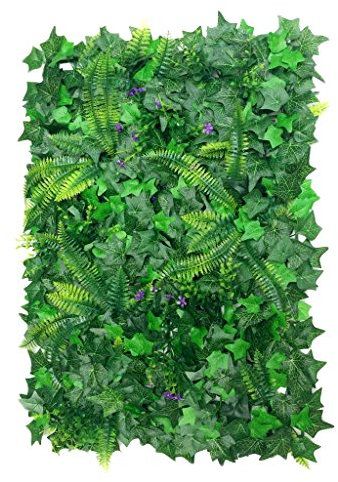 40 * 60cm Césped de Plantas Flor Hierba Hoja Enredaderas Artificiales Pared Decoración