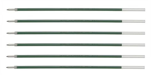 Pilot Kugelschreibermine RFNS-GG, mittlere Spitze, Grün, 6 Stück