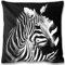 Bestlivings 2er Set Kissenbezug Fotodruck Motiv in 40x40 cm, Flauschig weiche Kissenhülle im Doppelpack, Bezug mit Verd. Reißverschluss (Design: Zebra)