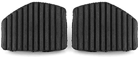 Keenso Autokupplung und Bremsbelag, 2 Stücke Bremse & Kupplung Pedal Pad Gummiabdeckung Sitze und Zubehör