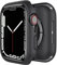 Caseology Nero Cover Compatibile con Apple Watch 41mm/40mm Series 7, SE2 (2022), SE, 6, 5, 4 - Nero