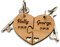 Personalised Jigsaw Heart Wood Keyring Happy 5th Wedding Anniversary Name Date Key Ring Valentines Couples Gift Wedding Day Fifth Year Married Wife Husband Friend Mum Dad Him Her Daughter Son Mr & Mrs