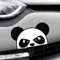 Adesivo in vinile per auto, finestrini, paraurti, con panda arrabbiato che sbircia
