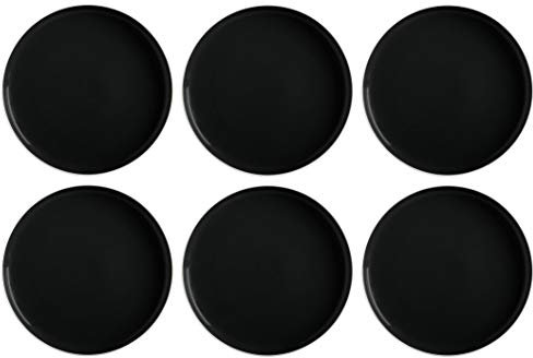 CREAFLOR HOME 6er Set Kuchenteller, Frühstücksteller Tint D. 20cm Schwarz Maxwell & Williams