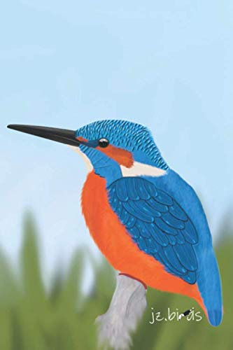 jz.birds Notizbuch A5 Eisvogel Illustration 100 Seiten