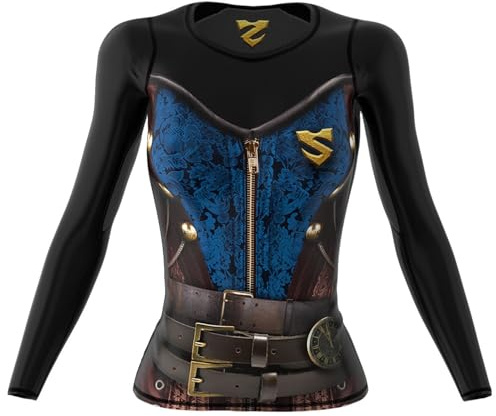 SMMASH Funktionsshirt Damen Kompressionsshirt Sportshirt Langarm Atmungsaktiv Second Skin Technologie Fitness Oberteil Outdoor