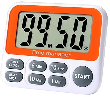 Digital Countdown Kitchen Timer - AIMILAR Count Up Down Magnetic Timer Clock with Alarm Fast Setting for Cooking Baking Students