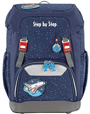 HAMA Step by Step Grade Sky Rocket Schulrucksack mit Easy Grow, mehrfarbig, 28x41x20 cm/950 g/22 l